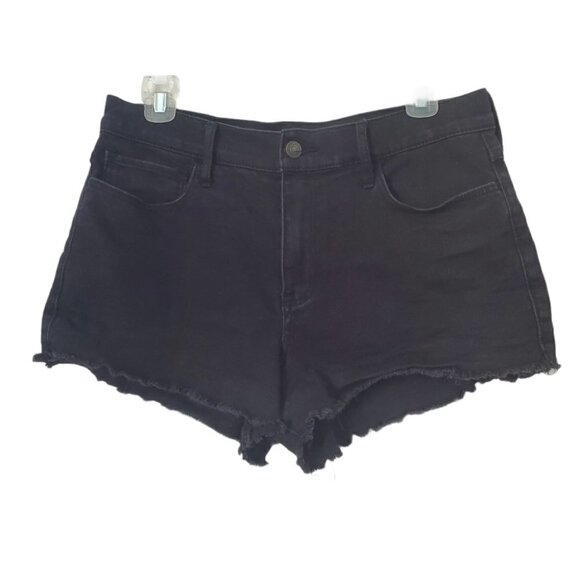 Abercrombie & Fitch Black Denim Shorts - Picture 2 of 3